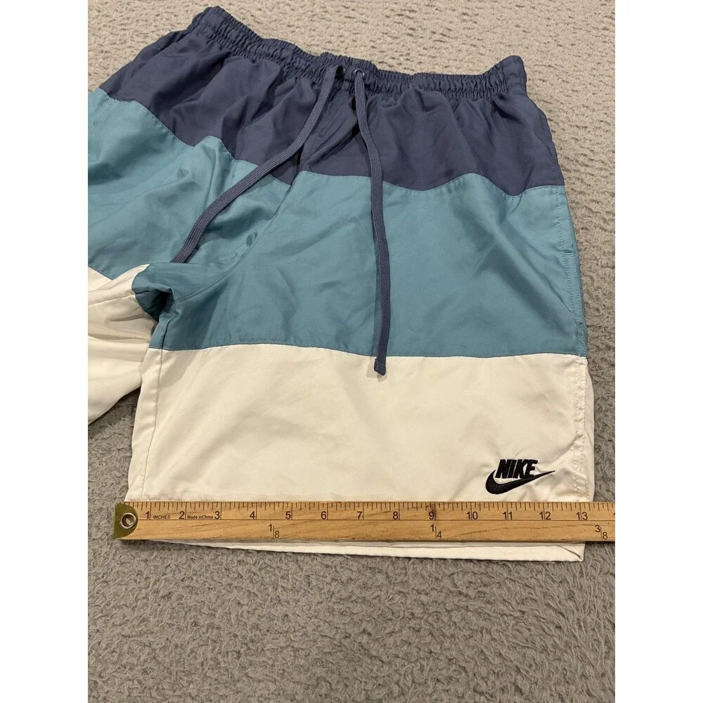 Nike Shorts Mens XL Multicolor Colorblock Swim Trunks Mesh Lined CJ4486-491